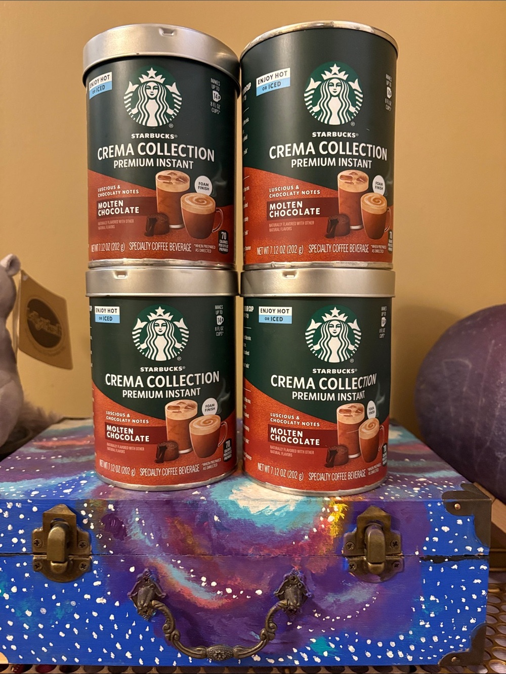 Starbucks Crema Collection Premium Instant Molten Chocolate Coffee foam 7.12 OZ